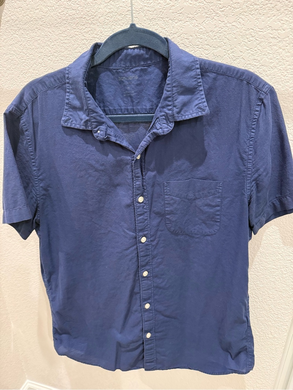 Bonobos Navy Short-Sleeve Button-Down Shirt